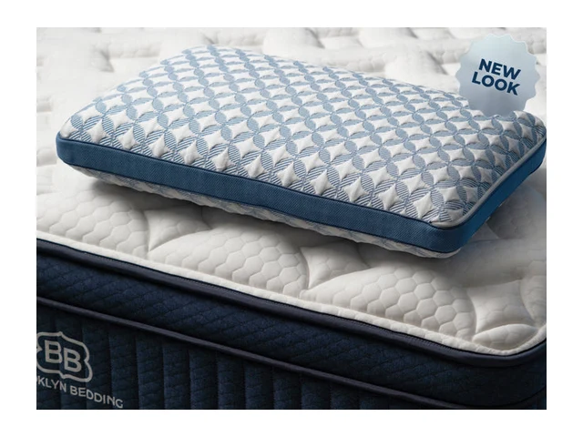Brooklyn Bedding Luxury Cooling Memory Foam Pillow (Queen, High Profile)